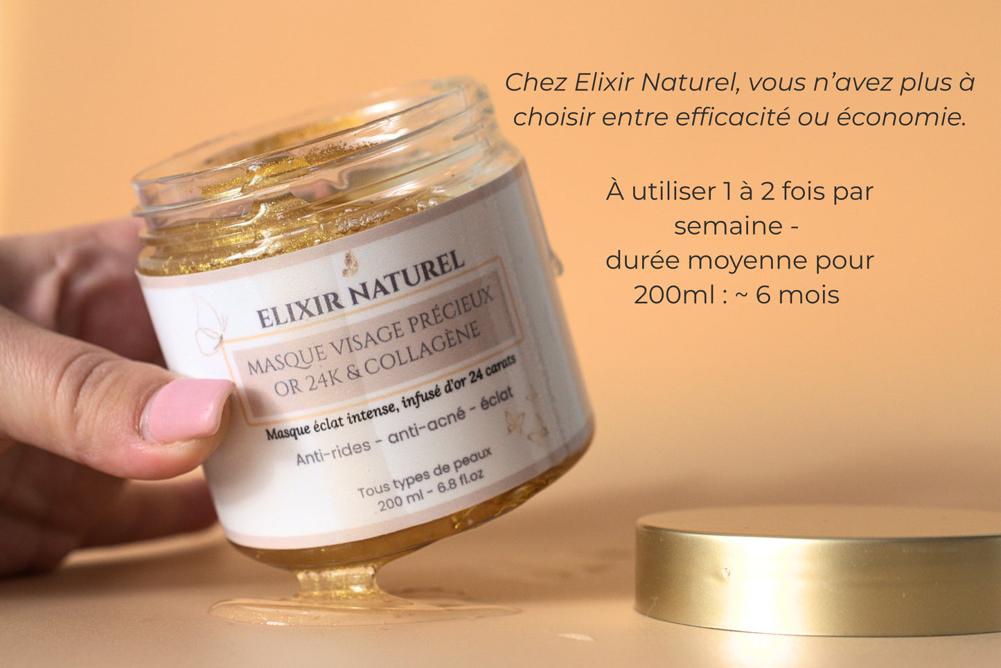 Masque Précieux à l'Or 24K