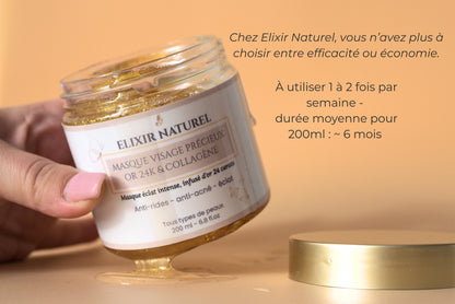 Masque Précieux à l'Or 24K