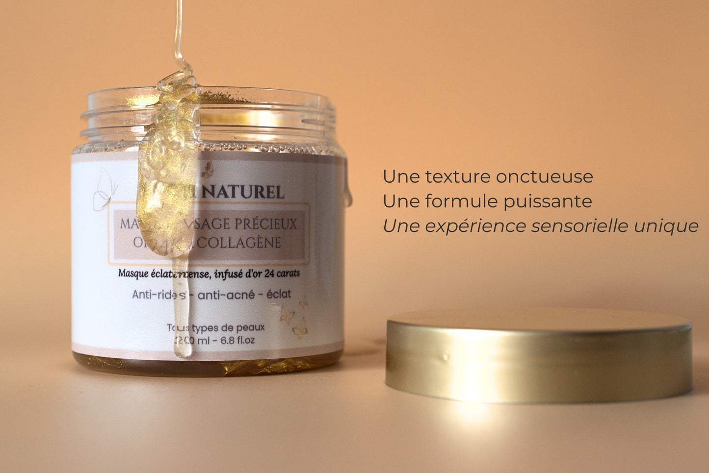 Masque Précieux à l'Or 24K