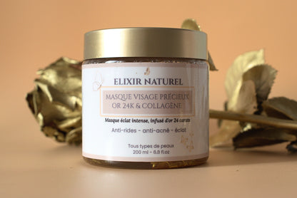Masque Précieux à l'Or 24K