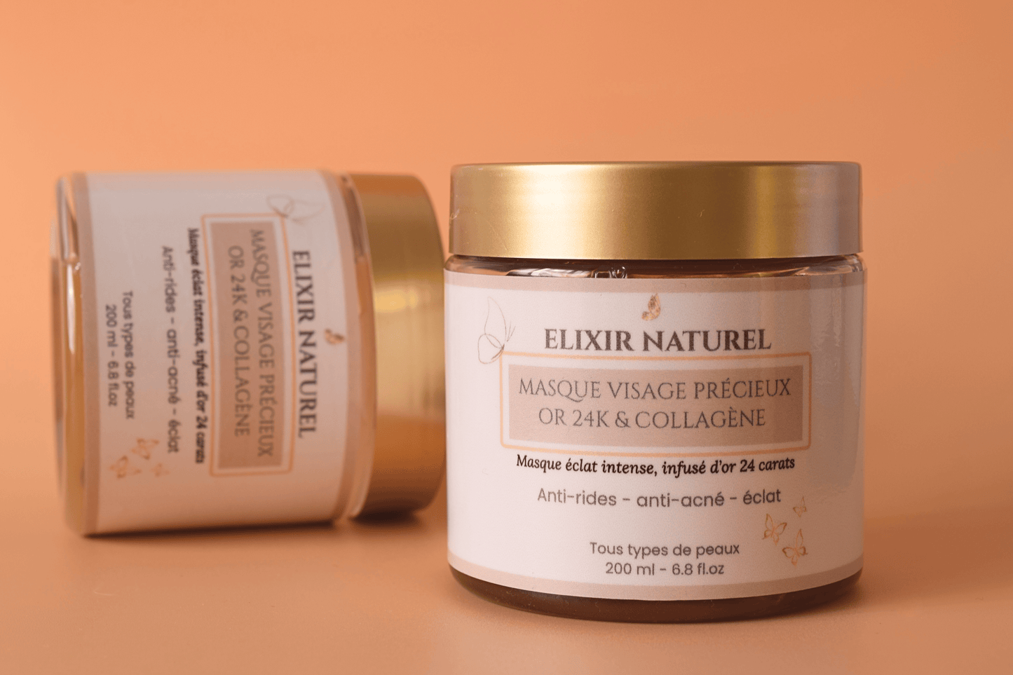 Masque Précieux à l'Or 24K