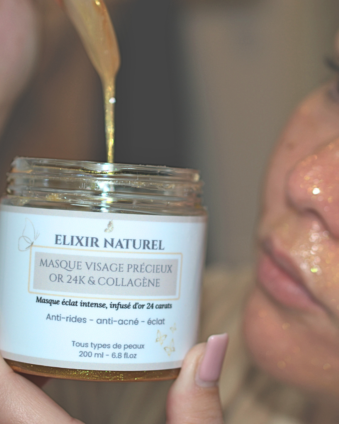 Masque Précieux à l'Or 24K